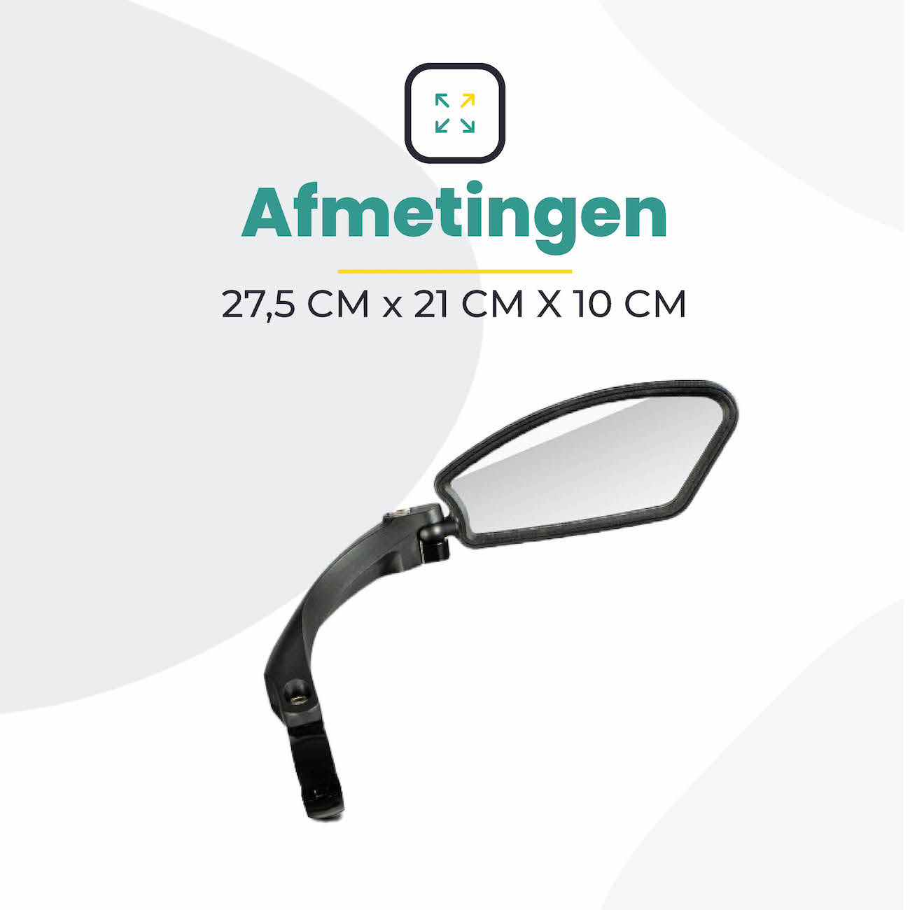 Fietsspiegel Rechts - Extra Stevig - Wegklapbaar - Afbeelding 9