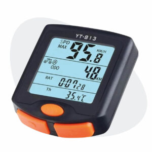 Voltano Fietscomputer Draadloos – Zwart / Oranje - Waterdicht