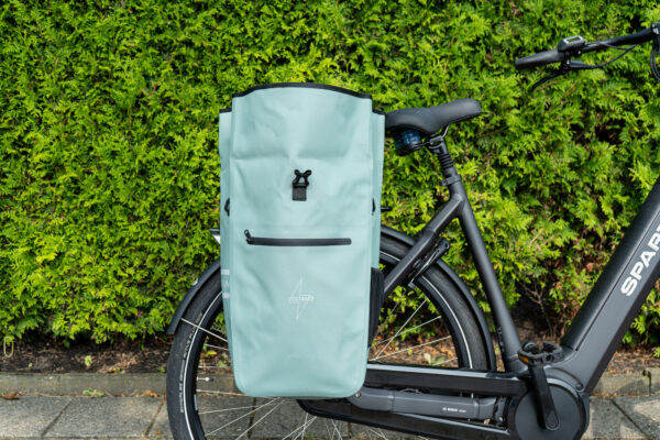 Voltano Luxe E-bike Fietstas 28L - Mint Groen - Pakaftas Met Laptop vak - 100% Waterdicht - Afbeelding 6