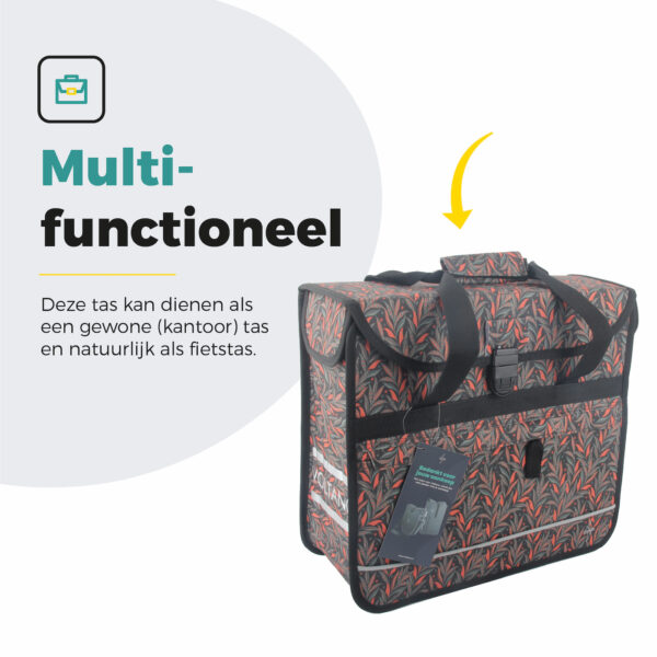Voltano Voorgevormde Enkele Fietstas / Pakaftas - Crimson Leaf - 17L - Afbeelding 8