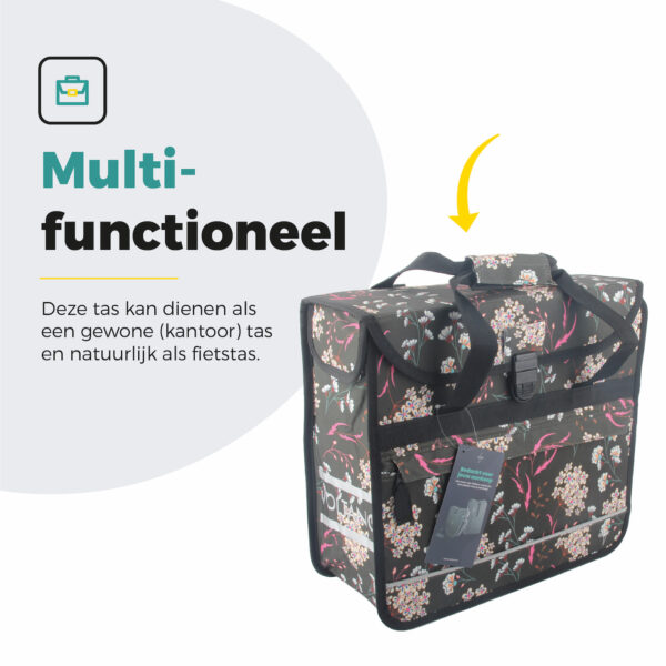 Voltano Voorgevormde Enkele Fietstas / Pakaftas - Pink Elegance - 17L - Afbeelding 9