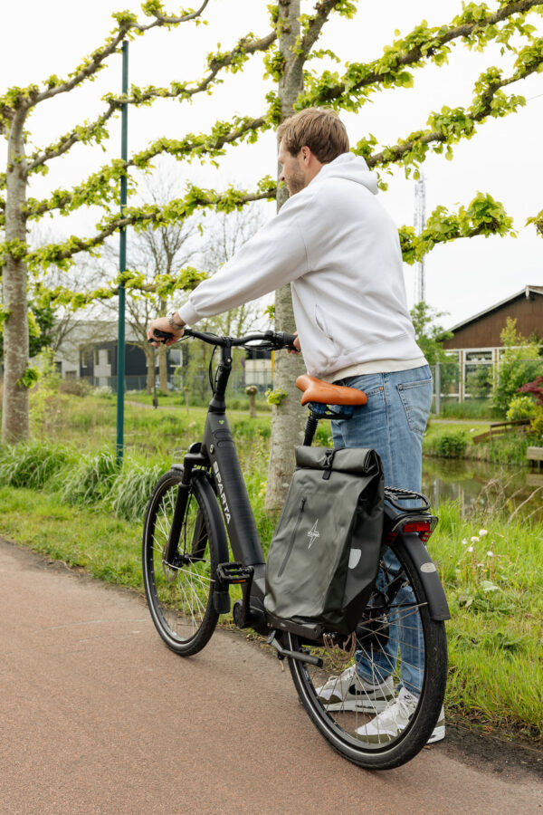 Voltano Dames Fietszadel - Bruin - Uitsparing - Waterdicht - Elastomeer Vering - Gratis Zadelstrop - Afbeelding 5