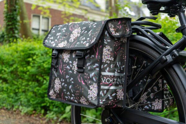 Voltano Dubbele Fietstas Pink Elegance - 38 Liter - Waterdicht Polyester - Afbeelding 7