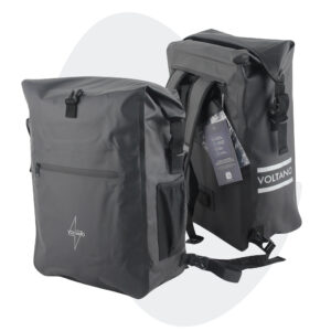 Voltano Luxe Fietstas / Rugtas 28L - Zwart - Enkele Pakaftas - 100% Waterdicht