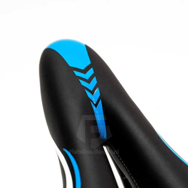 Voltano Sport Fietszadel – Zwart / Blauw - Gel - Trekking Zadel - Afbeelding 9