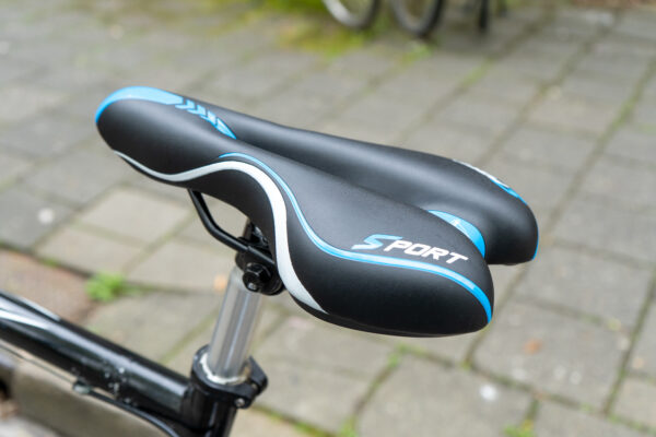 Voltano Sport Fietszadel – Zwart / Blauw - Gel - Trekking Zadel - Afbeelding 10