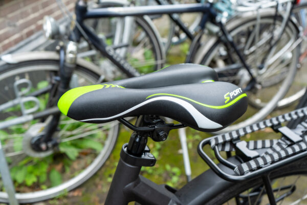 Voltano Sport Fietszadel – Zwart / Groen - Gel - Trekking Zadel - Afbeelding 9