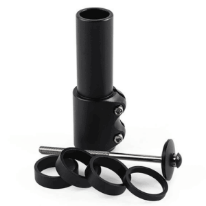 Voltano Stuurpen Verlenger XL - 1-1/8'' 28.6mm - Fietsstuur Verhoger tot max 130MM - Zwart