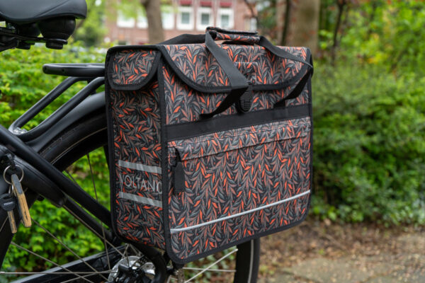 Voltano Voorgevormde Enkele Fietstas / Pakaftas - Crimson Leaf - 17L - Afbeelding 4