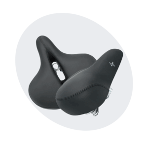 Voltano XXXL Fietszadel - Big City - Zwart - Uitsparing