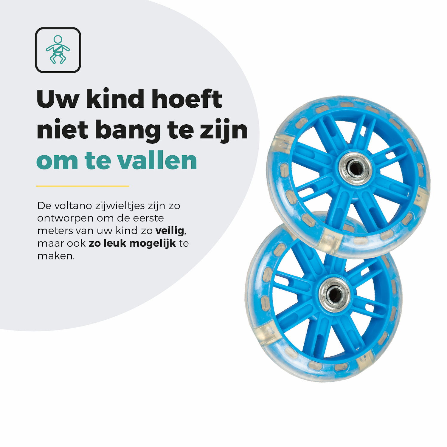 Voltano Zijwieltjes LED Verlichting – Blauw – 12-20 inch - Afbeelding 5