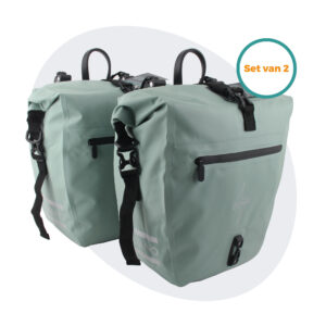 Voltano Enkele Fietstas Set E-bike - Mint Groen - 46 Liter